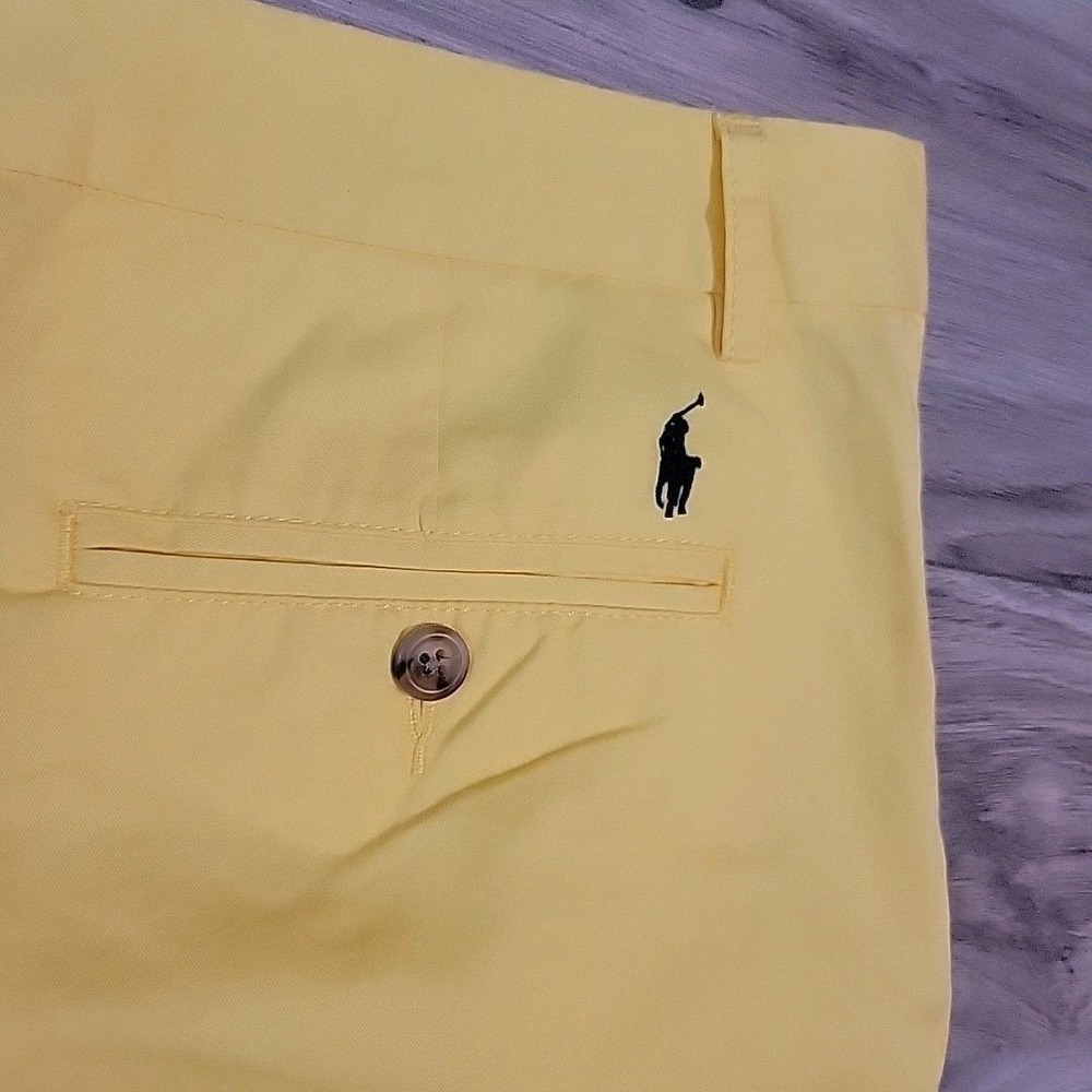 Polo Ralph‎ Lauren Shorts Youth Boys Size 20 Yellow Chino Stretch Prepster NEW